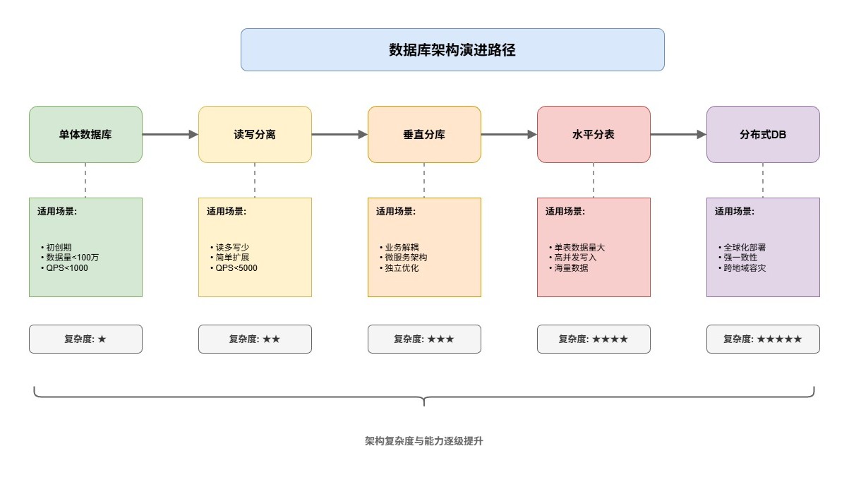 7-Blog/后端与微服务/assets/数据库架构演进路径-b8a82237